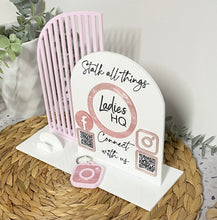 Load image into Gallery viewer, Multi QR Code Instagram Facebook Website TikTok Business Social Media Sign