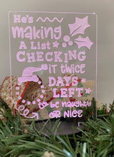 Load image into Gallery viewer, Christmas Countdown Light - B’Spoke Laser Works