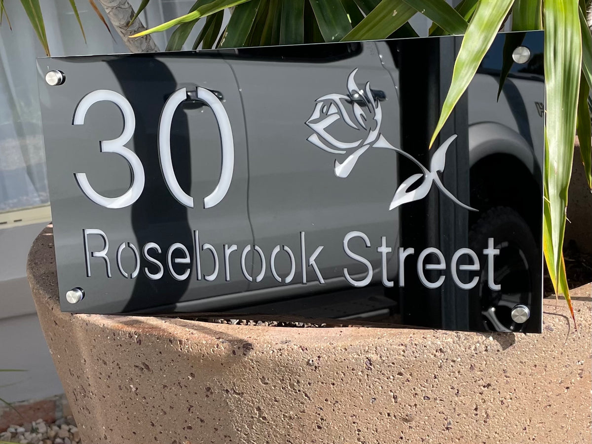 Acrylic House signs – B’Spoke Laser Works