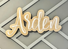 Load image into Gallery viewer, Ply and Acrylic Name Plaque
