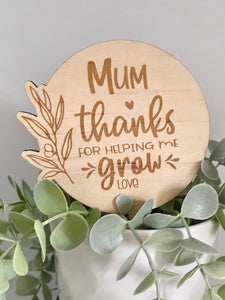 Mother’s Day planter sticks - B’Spoke Laser Works