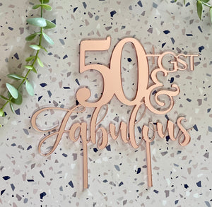 Single Layer Cake Toppers