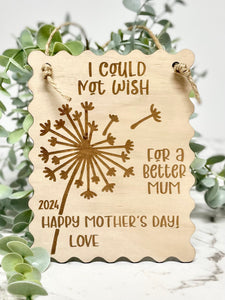 Mother’s Day wish plaque