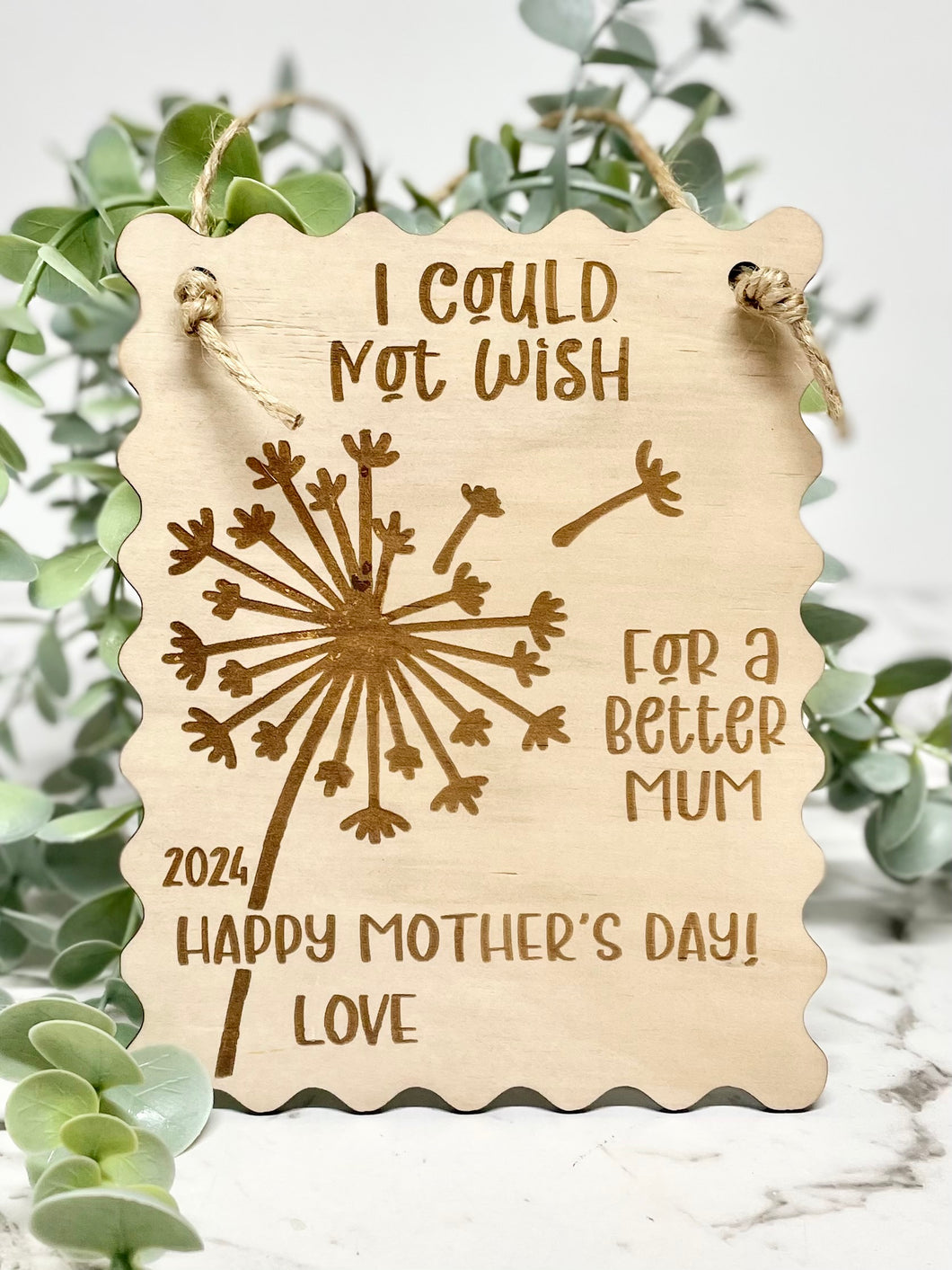 Mother’s Day wish plaque