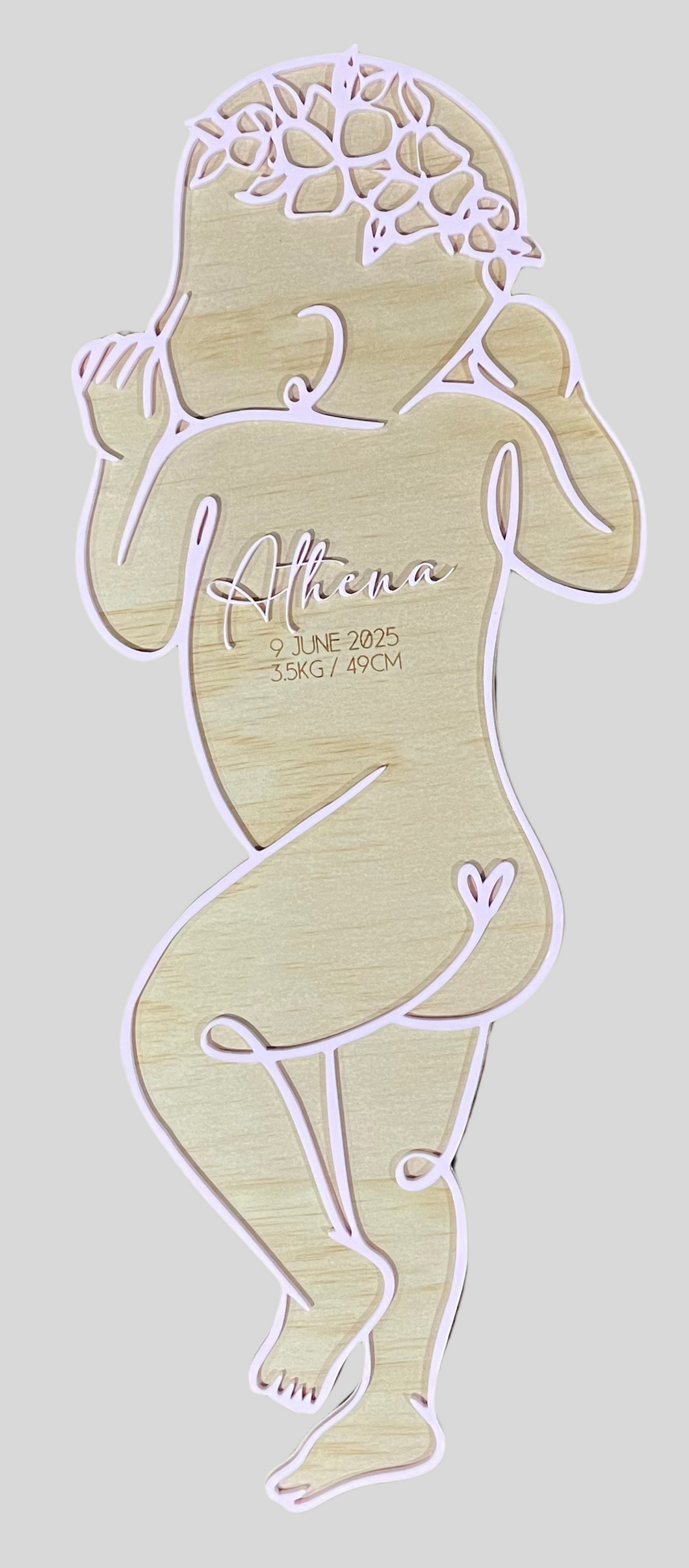 Personalised Baby 1:1 Plaque