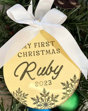 Load image into Gallery viewer, Baby’s First Christmas Baubles - B’Spoke Laser Works
