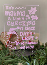 Load image into Gallery viewer, Christmas Countdown Light - B’Spoke Laser Works
