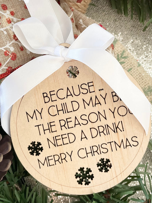 Teacher Ply Bauble - B’Spoke Laser Works