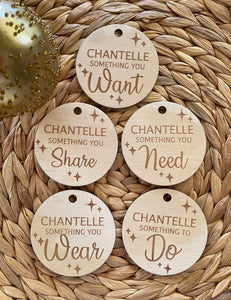 Gift tags - Something you ….