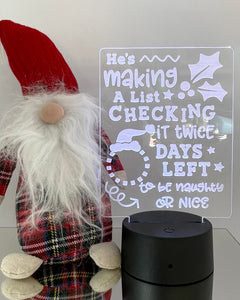 Christmas Countdown Light - B’Spoke Laser Works