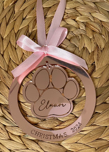 Dog paw dangling paw