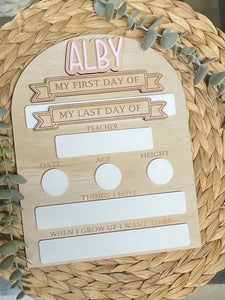 First/last day of school