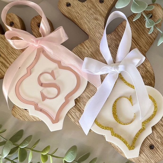 Arabesque Initial Baubles - B’Spoke Laser Works