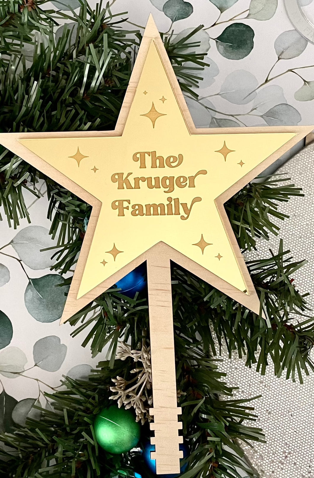 Christmas Tree Family Star - B’Spoke Laser Works