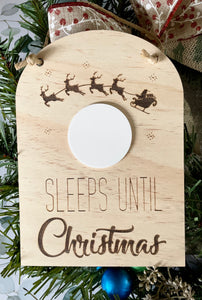 Christmas Countdown Arch hanging plaque - B’Spoke Laser Works