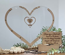 Load image into Gallery viewer, Heart Wedding drop box - B’Spoke Laser Works
