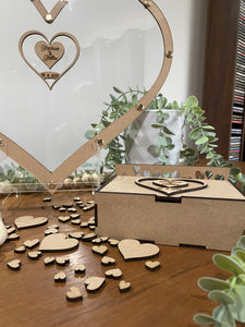 Heart Wedding drop box - B’Spoke Laser Works
