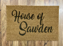 Load image into Gallery viewer, PERSNALISED  DOORMATS - B’Spoke Laser Works
