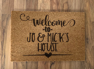PERSNALISED  DOORMATS - B’Spoke Laser Works