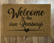 Load image into Gallery viewer, PERSNALISED  DOORMATS - B’Spoke Laser Works

