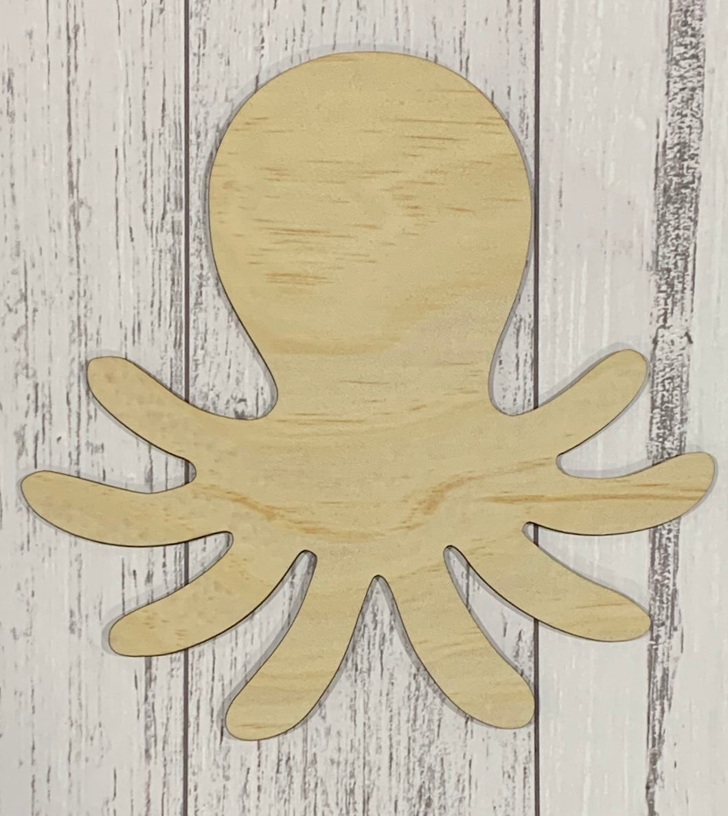 Blank Octopus Door Plaque - B’Spoke Laser Works