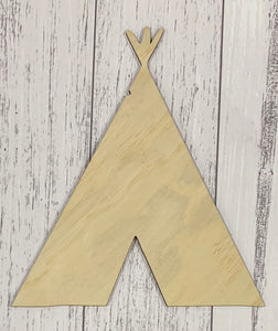 Blank Tee Pee Door Plaque - B’Spoke Laser Works