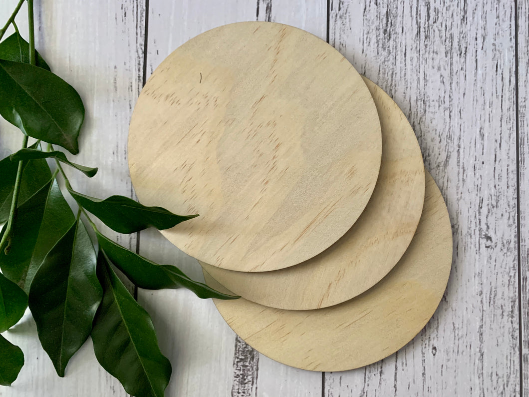 Blank plywood Rounds - B’Spoke Laser Works