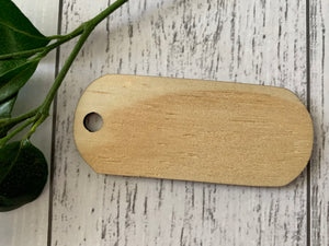 Blank Plywood Tag - B’Spoke Laser Works