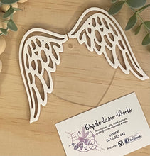 Load image into Gallery viewer, Christmas Memorial heart with wings - B’Spoke Laser Works
