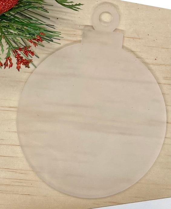 Christmas Frosted Baubles - B’Spoke Laser Works