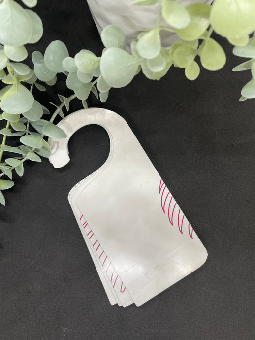 Acrylic door hangers - B’Spoke Laser Works