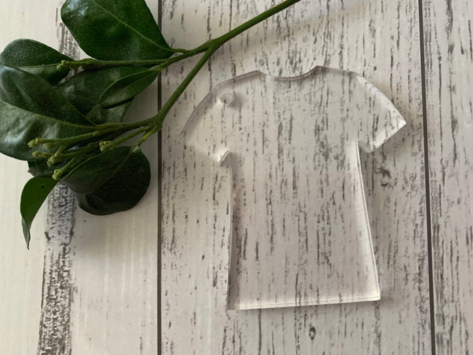 Acrylic T-shirt Keyring - B’Spoke Laser Works