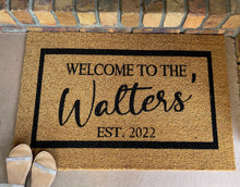 Load image into Gallery viewer, PERSNALISED  DOORMATS - B’Spoke Laser Works
