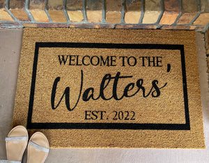 PERSNALISED  DOORMATS - B’Spoke Laser Works