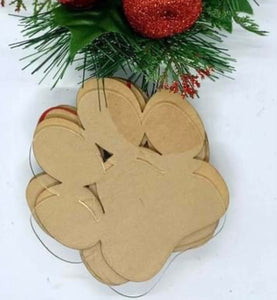 Christmas dog paw baubles - B’Spoke Laser Works