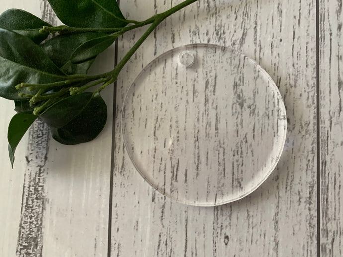 Acrylic Round keyring - B’Spoke Laser Works