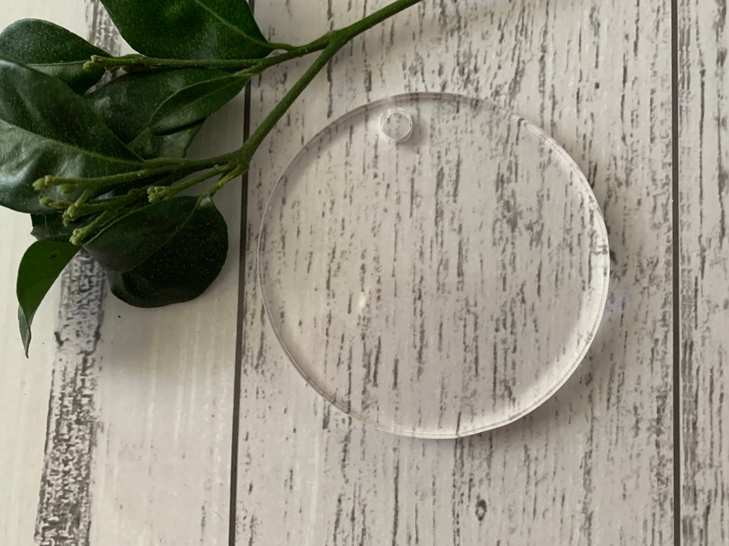 Acrylic Round keyring - B’Spoke Laser Works