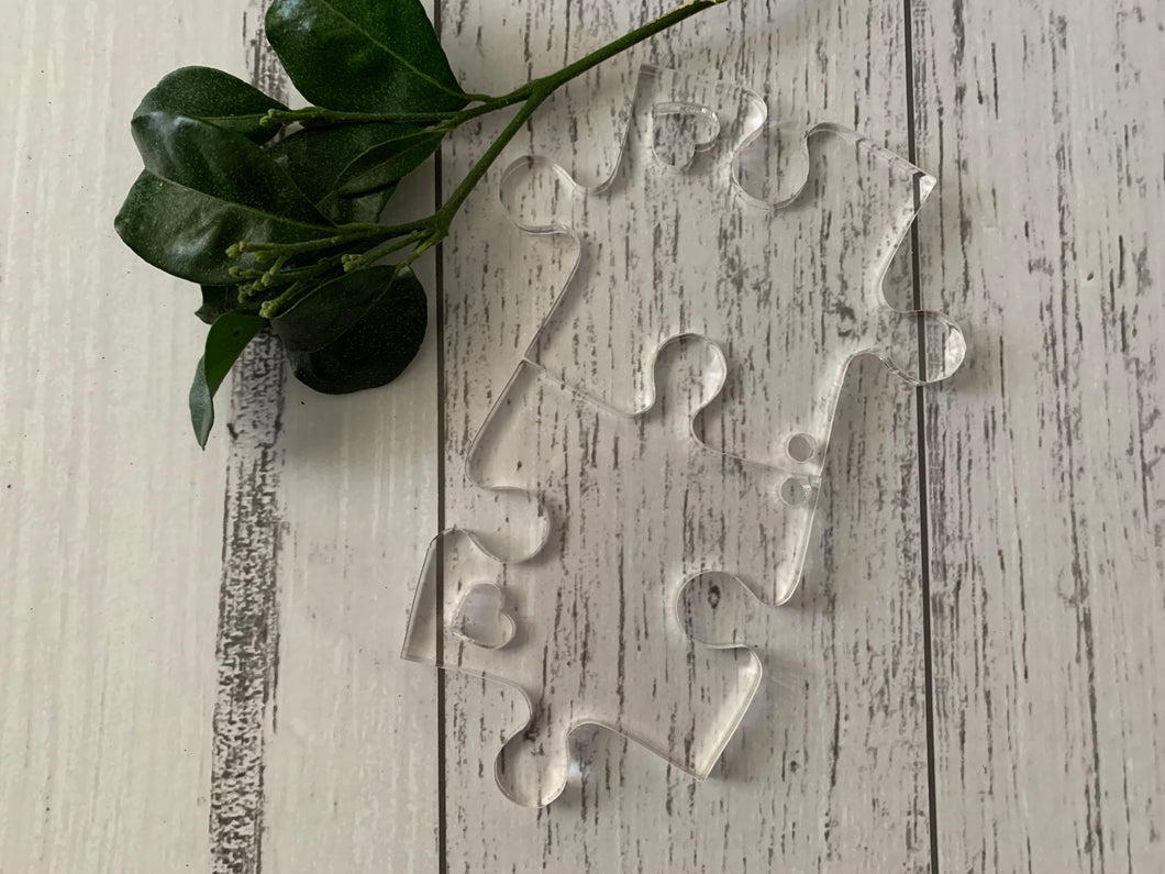 Acrylic puzzel pieces Keyrings - B’Spoke Laser Works