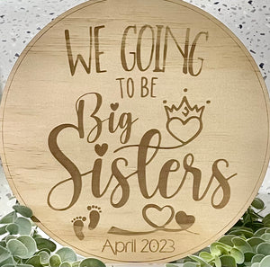 Laser engraved ply Birth Announcement - B’Spoke Laser Works