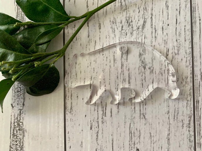 Acrylic Wombat Keyring - B’Spoke Laser Works