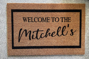 PERSNALISED  DOORMATS - B’Spoke Laser Works