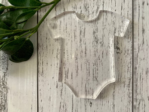 Acrylic Baby Onesie Keyring - B’Spoke Laser Works