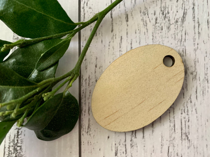Blank Plywood Tags Oval - B’Spoke Laser Works